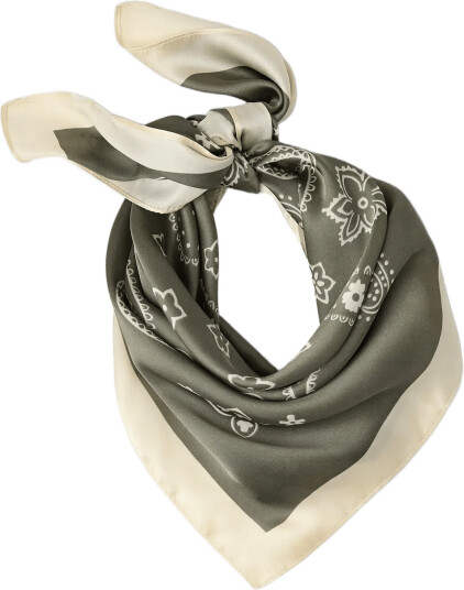 Lindex Scarf   Khaki green   ONE SIZE