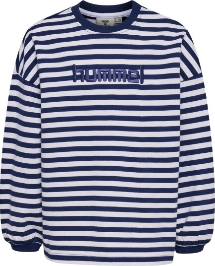 Hummel Collegegenser hmlJR Geggo Middelalder Blue Hummel 9 10 år (134 140) Collegegenser Hvit Marineblå
