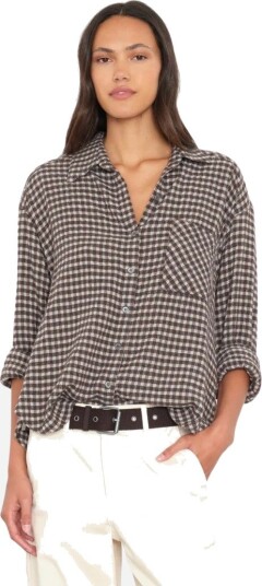 Xirena Jordy shirt S brun dame