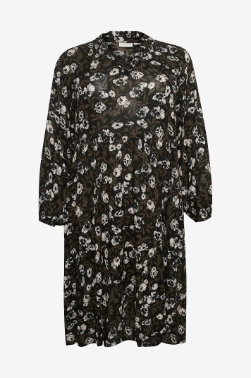 KAFFE Curve - Kjole kcMalana Ami Dress - Grønn