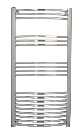 Kriss Athena Buet håndkletørker for Central-/Fjernvarme 1200x600 mm, krom