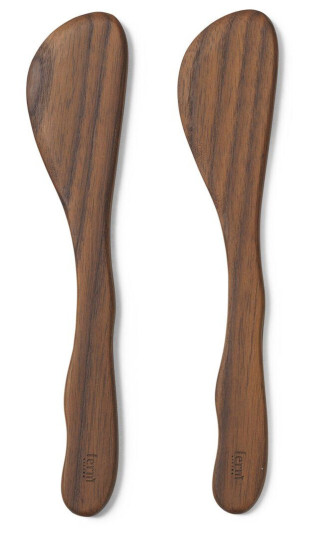 ferm LIVING Cairn smørkniv 2-pakning Dark Brown ferm LIVING Cairn smørkniv 2-pakning Dark Brown