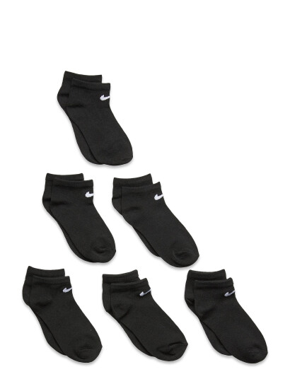 Nike 6N-6Pk No Show Sock Black 27-35