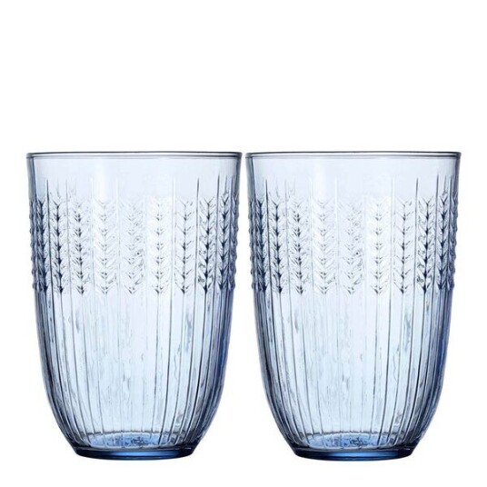 Rörstrand Swedish Grace glass 37 cl 2 stk blå
