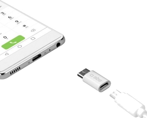 Sbs Teadaptc Usb Type-C 2.0 Usb Micro-B Hvit Sbs Teadaptc Usb Type-C 2.0 Usb Micro-B Hvit