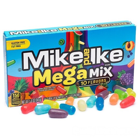 Mike and Ike Mega Mix Box 141g Mike and Ike Mega Mix Box 141g