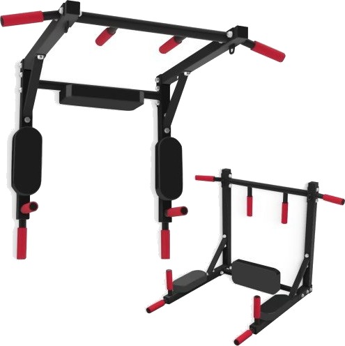 2 i 1 pull up stang og dipsstativ for veggmontering styrketrening funksjonell trening og hjemmegym