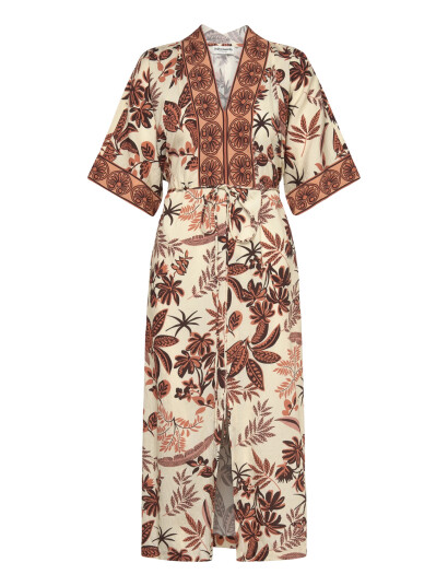 Lollys Laundry Jemimall Maxi Dress 3/4 Cream XS Lollys Laundry Jemimall Maxi Dress 3/4 Cream XS