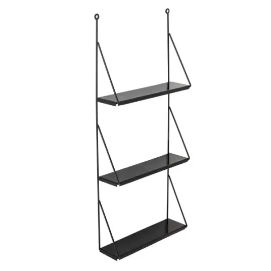 Bloomingville Walter hylle metall Svart Bloomingville Walter hylle metall Svart