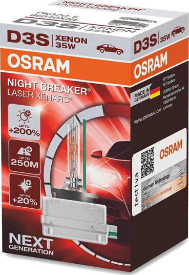 Osram D3s Night Breaker Laser 200% Mer Lys Osram D3s Night Breaker Laser 200% Mer Lys