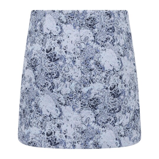 Gabby Skirt Multi Blue M Jacquard mini skirt