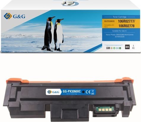 G&G Tonerkassett G&G Svart Kompatibel 106R02778 Nt-Px3260xc