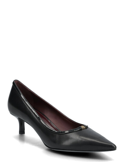 Tory Burch Double T Buckle Kitten Heel Pump 45Mm - Black - 40.5 Tory Burch Double T Buckle Kitten Heel Pump 45Mm - Black - 40.5
