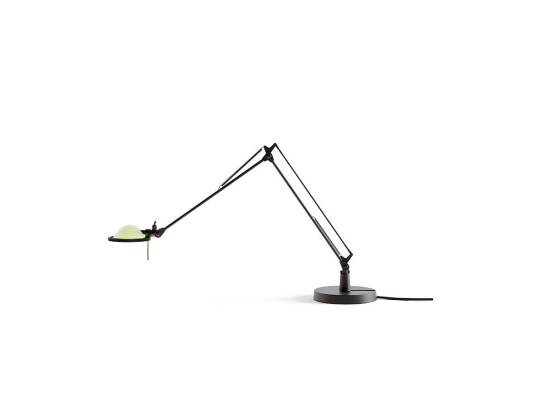 Luceplan Berenice Bordlampe 30x30 Sage Green Glass/Svart