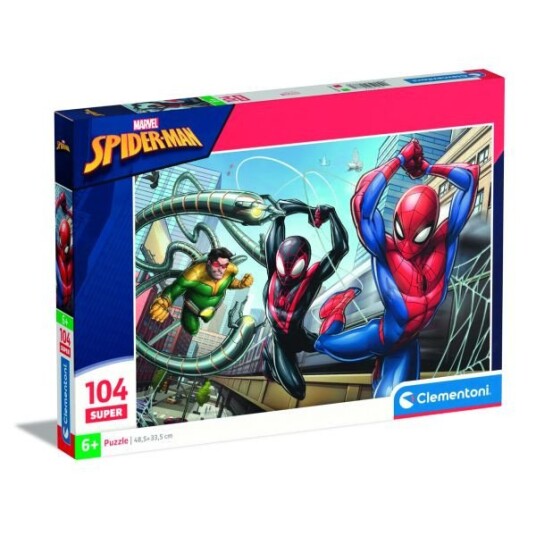 Clementoni Super Puslespill 104 Brikker Marvel Spider Man