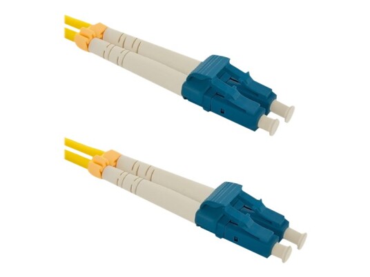 Qoltec Koblingskabel Lc/Upc Enkeltmodus Hann Til Lc/Upc Enkeltmodus Hann 2 M 2 M Fiberoptisk Dupleks 9 / 125 Micron Halogenfri Gul 