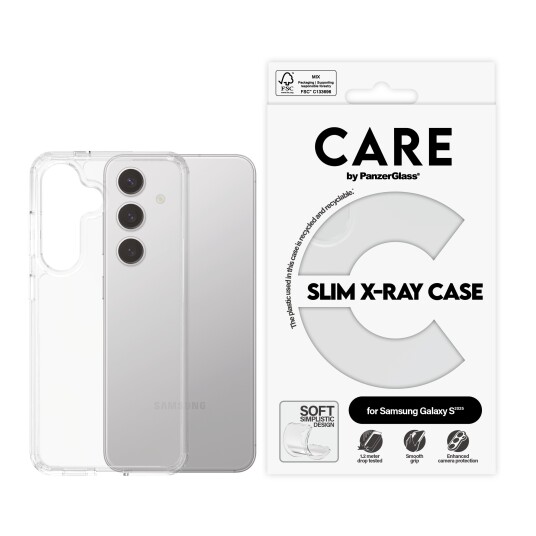 PanzerGlass Gjennomsiktig X-Ray Soft Basic Mobildeksel for Samsung Galaxy S25
