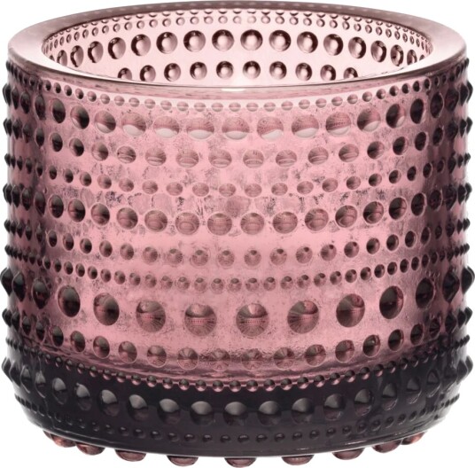 Iittala Kastehelmi Lyslykt 6,4 cm i Røsslyng - Glass Iittala Kastehelmi Lyslykt 6,4 cm i Røsslyng - Glass