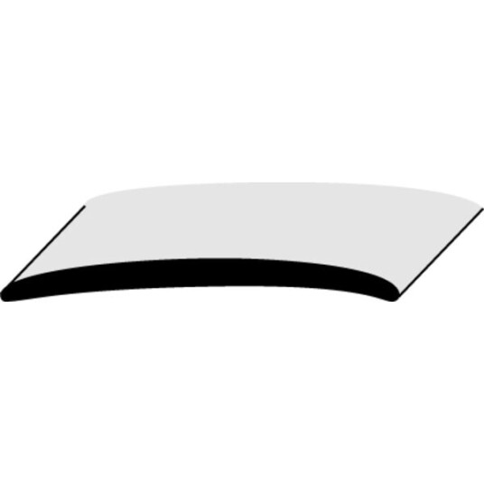 Lundbergs Skjøtelist Selvklebende Aluminium 5mm 30mm 1000mm Nr 118 Sølv
