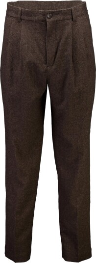 Lindbergh Flannel Wool Blend Wide Pants BROWN MEL L Lindbergh Flannel Wool Blend Wide Pants BROWN MEL L