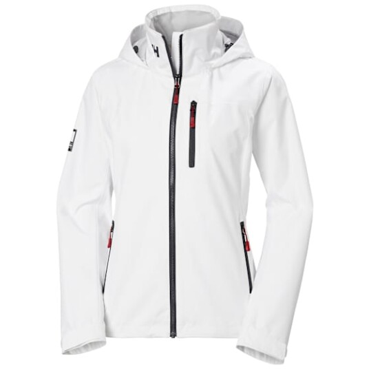 Helly Hansen Women’s Crew Hooded Sailing Jacket 2.0 Hvit S GråS
