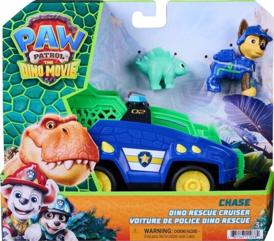 Paw Patrol Bil Dino Redningscruiser Dino-Filmen Jakten Paw Patrol Onesize Bil Blå Grønn Paw Patrol Bil Dino Redningscruiser Dino-Filmen Jakten Paw Patrol Onesize Bil Blå Grønn