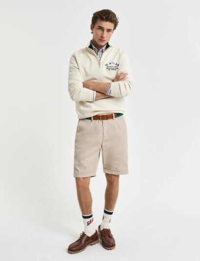 GANT Reg Sunfaded Chino Shorts - Beige - 40