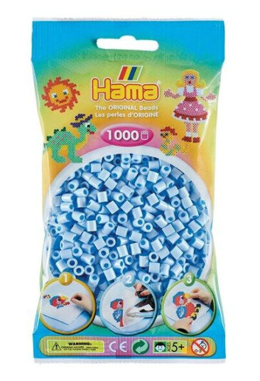 Hama Iron on Beads - Pastel Ice Blå (97) 1000pcs Hama Iron on Beads - Pastel Ice Blå (97) 1000pcs