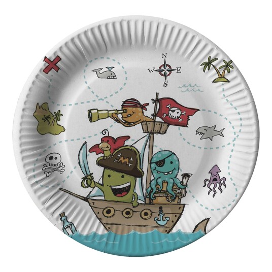 Papstar Papptallerkener Pirate Crew - 10-pakning Papstar Papptallerkener Pirate Crew - 10-pakning