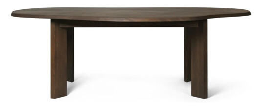ferm LIVING Tarn spisebord 118,5 x 220 cm Dark Stained Beech