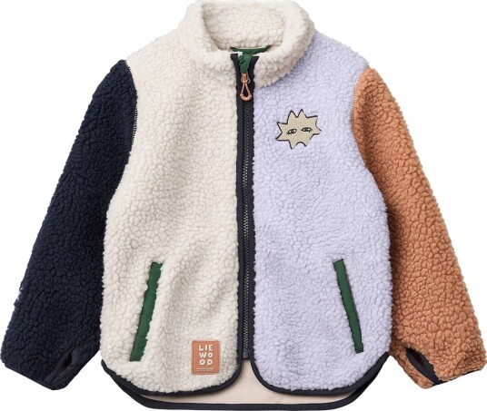 Liewood Fleecejakke Nolan Humør Multi Mix Liewood 1 år 80 Fleecejakke Beige Lilla Rosa