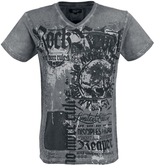 Rock Rebel by EMP T-skjorte - Heavy Soul - S til XXL - Herrer - grå