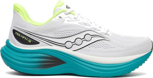 Saucony Men"s Triumph 24 White/tranquil 46.5 Saucony Men"s Triumph 24 White/tranquil 46.5