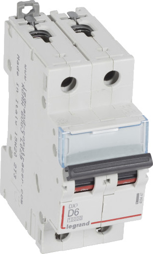 Legrand DX³ MCB automatsikring D6 2P 2M 10/16kA