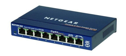 Netgear GS108GE 8 Port Gigaswitch (0606449025187)