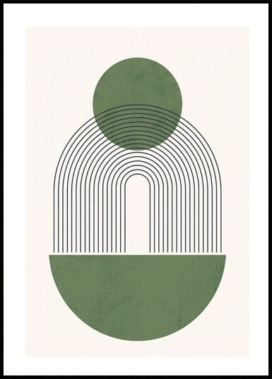 Geometric Harmony Art Plakat Plakat / 50x70cm