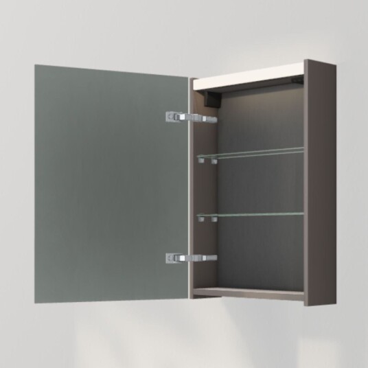 INR Iconic Nordic Rooms Stage 50 Speilskap med Stikkontakt Carbon Grey / 50cm Venstre INR Iconic Nordic Rooms Stage 50 Speilskap med Stikkontakt Carbon Grey / 50cm Venstre