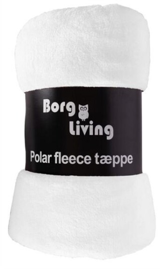 Borg Living Fleeceteppe Hvit 150x200 cm Ekstra myk og fin