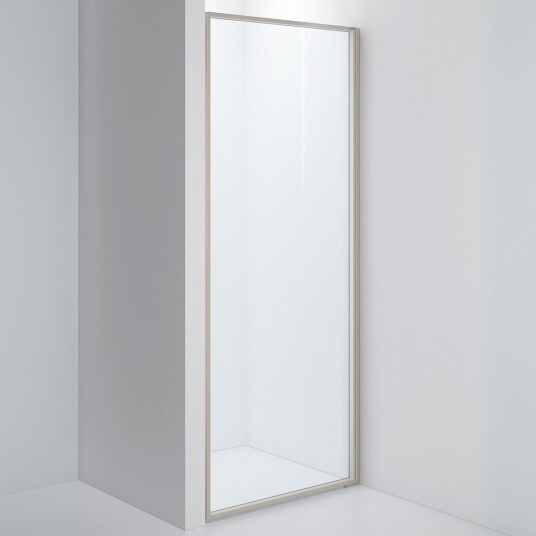 INR Iconic Nordic Rooms Dusjvegg Edge 2 Måltilpasset - Høyre / Stone Klart Glass