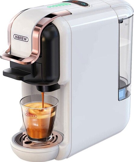 HiBREW H2B Hvit 5-i-1 kapsel kaffemaskin 1450W (1 kopp) HiBREW H2B Hvit 5-i-1 kapsel kaffemaskin 1450W (1 kopp)