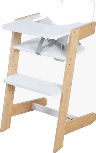 Roba Nature Up Matstol, White/Bamboo