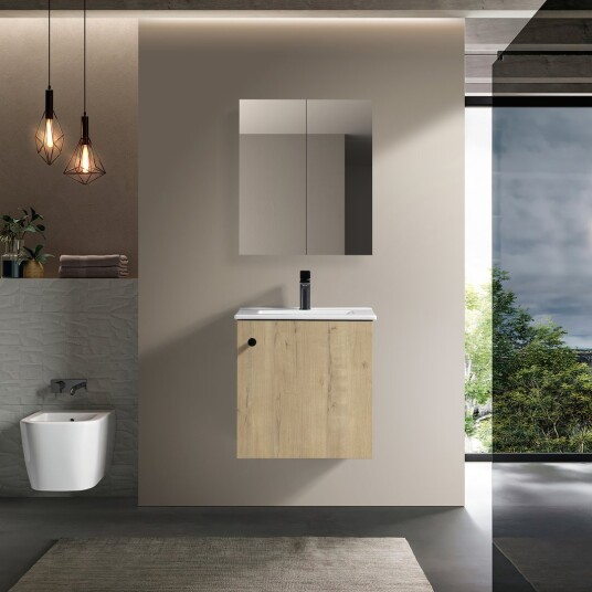 LIND SQUARE 50 BADEROMSMØBEL EIK