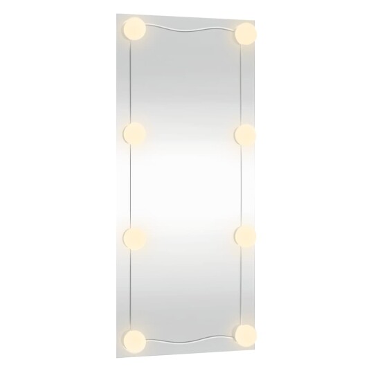 vidaXL Veggspeil med LED-lys 30x80 cm glass rektangel vidaXL Veggspeil med LED-lys 30x80 cm glass rektangel
