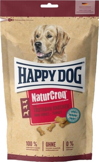 Happy Dog Naturcroq Mini Bones Cookies For Små Raser Kalkun 700 G