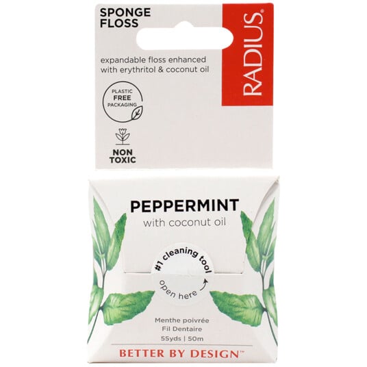Vegansk tanntråd Radius Floss Peppermint & Coconut 50 mtr Vegansk tanntråd Radius Floss Peppermint & Coconut 50 mtr