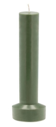Villa Collection Styles kubbelys 8x23 cm parafin/stearin dark green