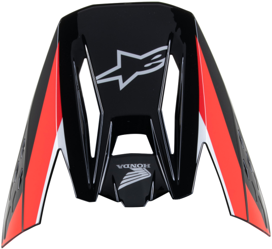 Alpinestars Hjelmskjerm  Honda S-M5 Ece 22.06 Svart-Rød Blank