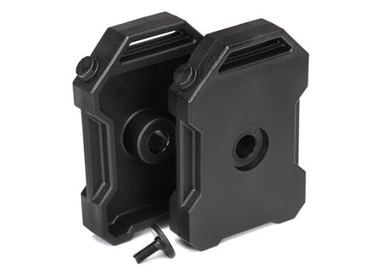Traxxas TRX-8022T Fuel Canisters Black TRX-4 (2)