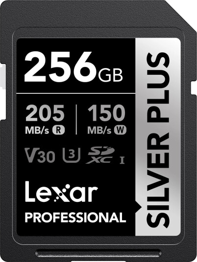 Lexar Professional SILVER PLUS SDXC   205MB/s   256GB