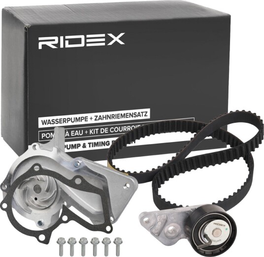 Registerreimsett med vannpumpe RIDEX 3096W0405